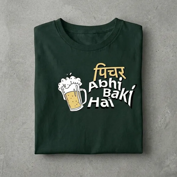 Dark_Green_Cotton_Regular_Fit_Half_Sleeve_T-Shirt_For_Unisex