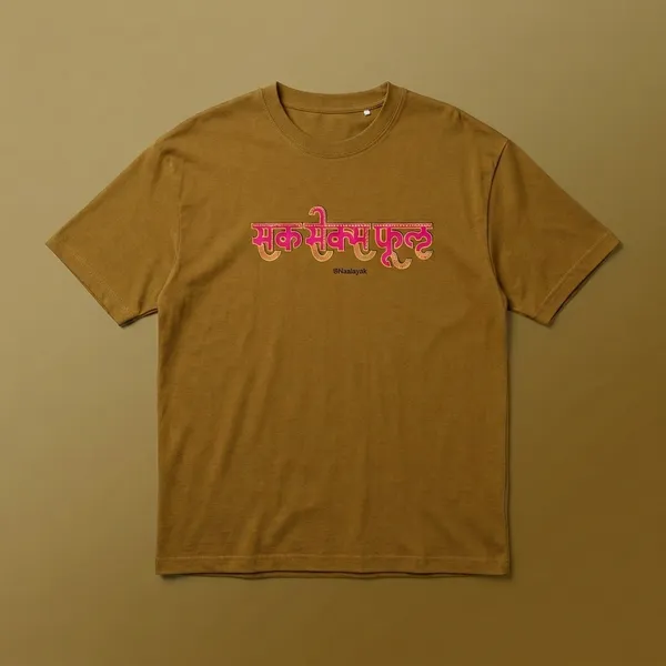 Gold_Yellow_Cotton_Oversized_Fit_Half_Sleeve_T-Shirt_For_Unisex