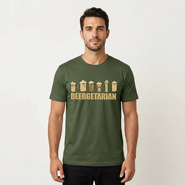 Olive_Green_Cotton_Regular_Fit_Half_Sleeve_T-Shirt_For_Unisex