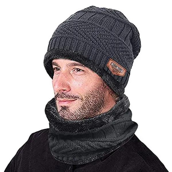 Snow_Proof_Inside_Fur_Wool_Unisex_Beanie_Cap_With_Neck_Warmer_Set_Knit_Hat_Thick_Fleece_Lined_Winter_Hat_For_Men_Women