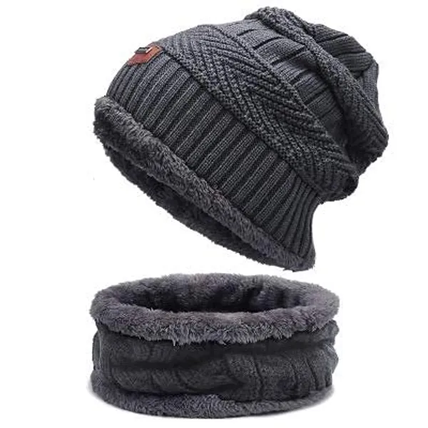 Snow_Proof_Inside_Fur_Wool_Unisex_Beanie_Cap_With_Neck_Warmer_Set_Knit_Hat_Thick_Fleece_Lined_Winter_Hat_For_Men_Women