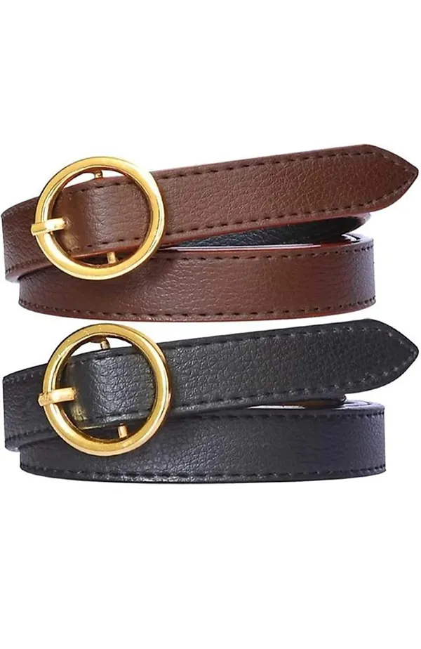 Black_And_Brown_Combo_Women_Casual_Black_Artificial_Leather_Belt_Belt_For_Jeans_Colour_Black_Party_Casual_Wear_Ladies_Belt_For_Women_Ladies_Belt_For_Jeans