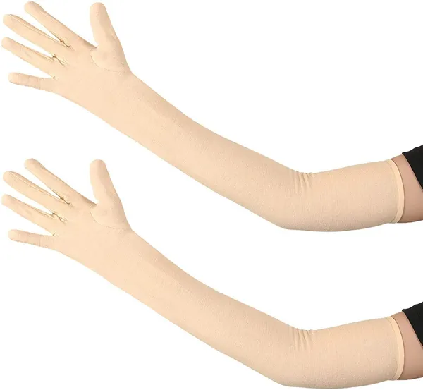 2_Pairs_Cotton_Full_Arm_Hand_Sleeves_Gloves_For_Summer_Dust_Sun_Protection_For_Men_Women_And_Girls_For_Sports_Bike_Cycle_Vt_Cotton_Full_Arms