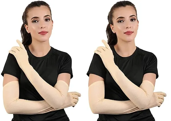 2_Pairs_Cotton_Full_Arm_Hand_Sleeves_Gloves_For_Summer_Dust_Sun_Protection_For_Men_Women_And_Girls_For_Sports_Bike_Cycle_Vt_Cotton_Full_Arms