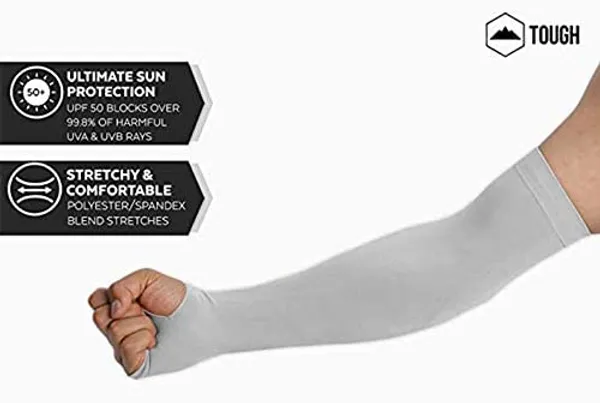 Arm_Sleeve_Men's_Women's_Cotton_Spandex_Uv_Sun_Protection_Cooling_Arm_Sleeve_Compression_Sports_Tattoo_Cover_Up_Sleeves_Pack_Of_1