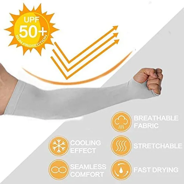 Arm_Sleeve_Men's_Women's_Cotton_Spandex_Uv_Sun_Protection_Cooling_Arm_Sleeve_Compression_Sports_Tattoo_Cover_Up_Sleeves_Pack_Of_1