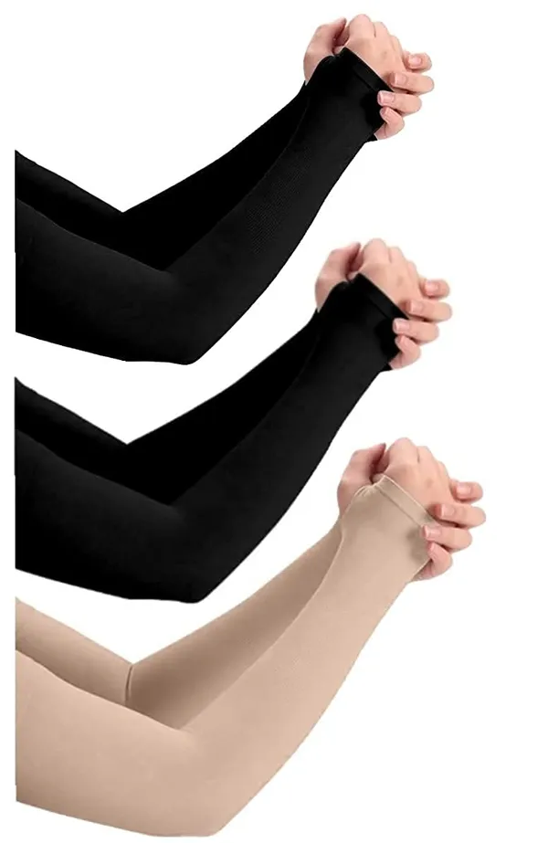 Pack_Of_3_Pairs_Biker_Sports_Full_Arm_Fingerless_Sleeves_Gloves_For_Uv_Dust_Summer_Sun_Protection_For_Men_And_Women_Thumb_Hole_Arm_Sleeves_2Vr