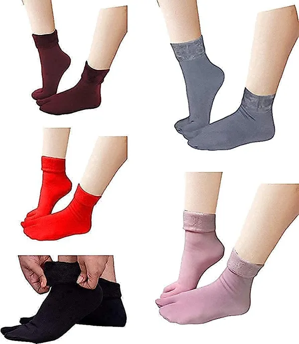 Product_Summary_Vt_Flair_Socks_Winter_Warmer_Thicken_Thermal_Wool_Snow_Socks_Soft_Velvet_Floor_Socks_For_Ladies_Girls_Women_Fully_Stretchable_Combo_Of_5_Pairs_Socks