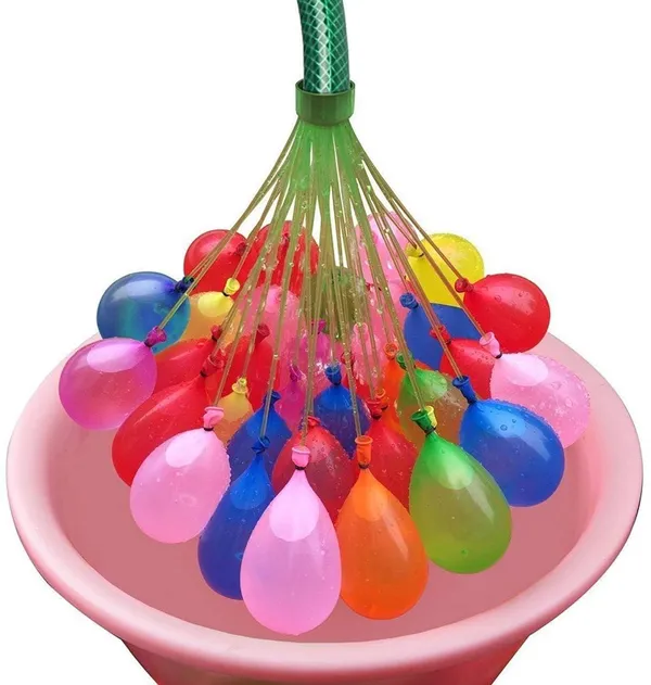 Holi_Water_Balloons_For_Kids_Boys_And_Girls_Biodegradable_Latex_With_Refill_Hose_3_Bunches_Balloons_Games_Swimming_Pool_Outdoor_Fun_Magic_Water_Balloons