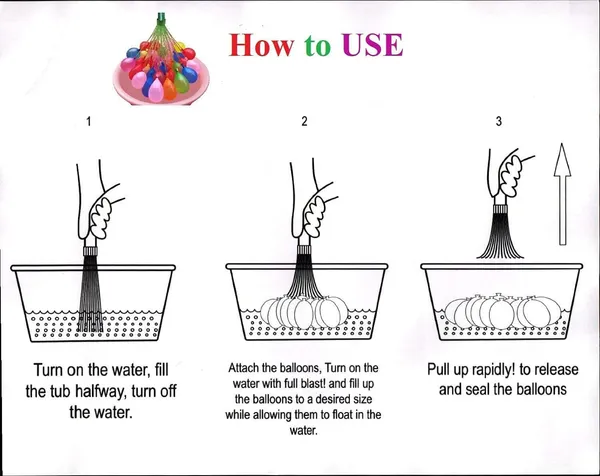 Holi_Water_Balloons_For_Kids_Boys_And_Girls_Biodegradable_Latex_With_Refill_Hose_3_Bunches_Balloons_Games_Swimming_Pool_Outdoor_Fun_Magic_Water_Balloons