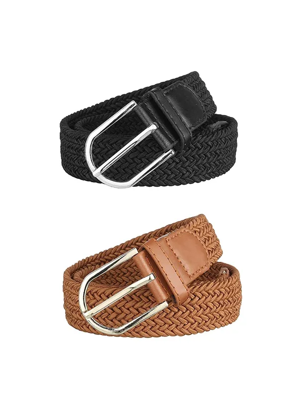 Men's_Women_Cotton_Canvas_Stretchable_Braided_Belt_Combo_Of_2_Pack_Belt_Free_Size_28_To_32_Inch_Waist