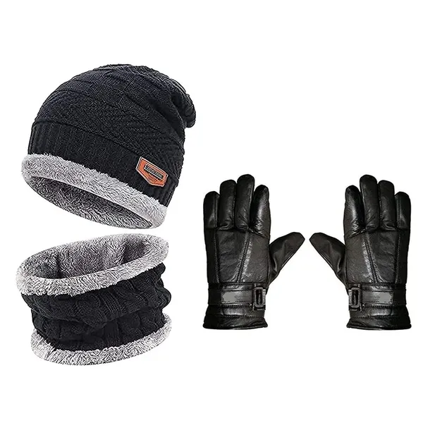 Winter_Knit_Beanie_Cap_Hat_Neck_Warmer_Scarf_And_Leather_Gloves_Set_Skull_Cap_For_Men_Women_Winter_Cap_And_Gloves_For_Men_Combo_Of_2_Set