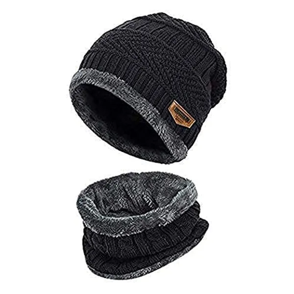 Winter_Knit_Beanie_Cap_Hat_Neck_Warmer_Scarf_And_Leather_Gloves_Set_Skull_Cap_For_Men_Women_Winter_Cap_And_Gloves_For_Men_Combo_Of_2_Set