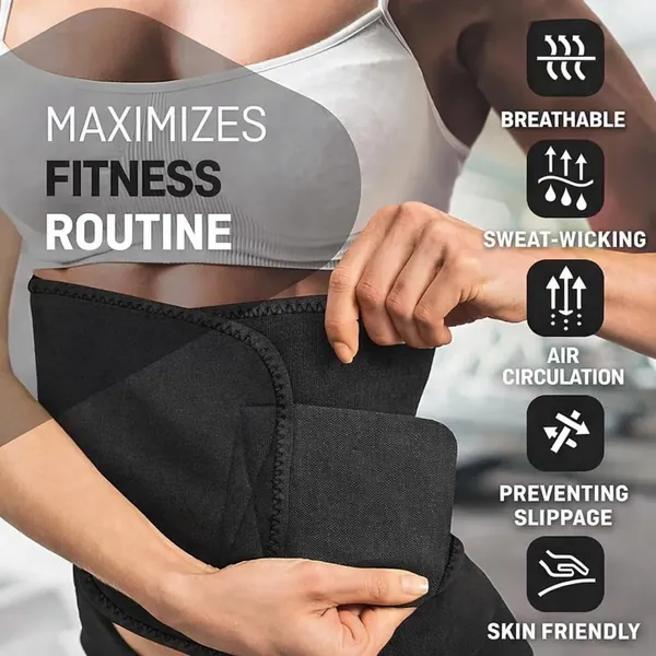 Neoprene_Sweat_Waist_Trainer_Belt_For_Men_Women_Adjustable_Slimming_Fitness_Support_With_Velcro_Closure_Breathable_Workout_Band_For_Gym_Yoga_Running_Black