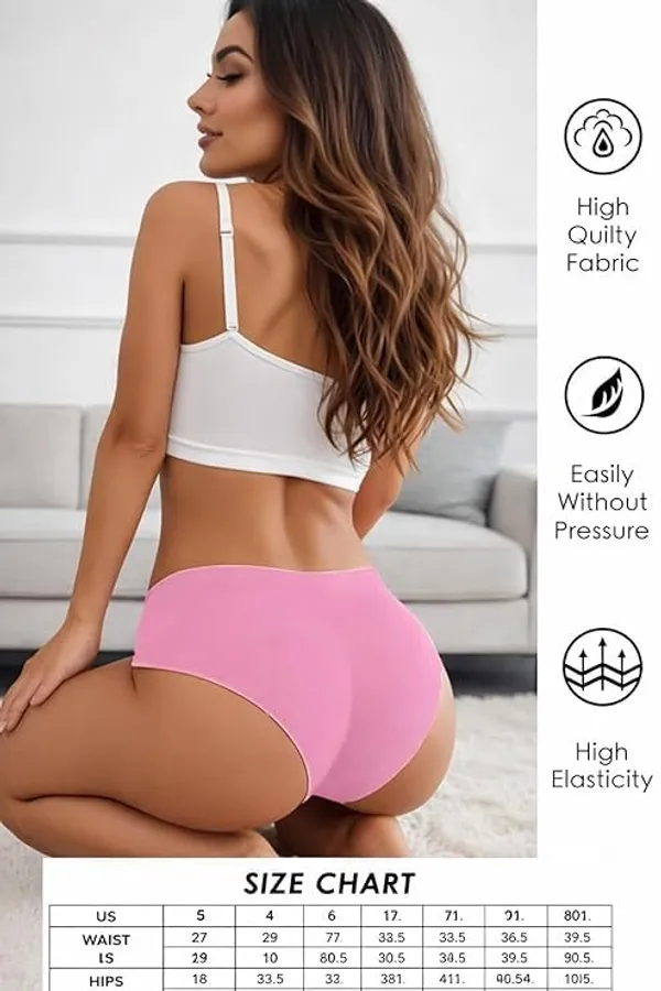 Women_Seamless_Panties_No_Visible_Panty_Line_Soft_Stretch_Bikini_Underwear_Breathable_Everyday_Innerwear_For_Women_Girls_Multicolor