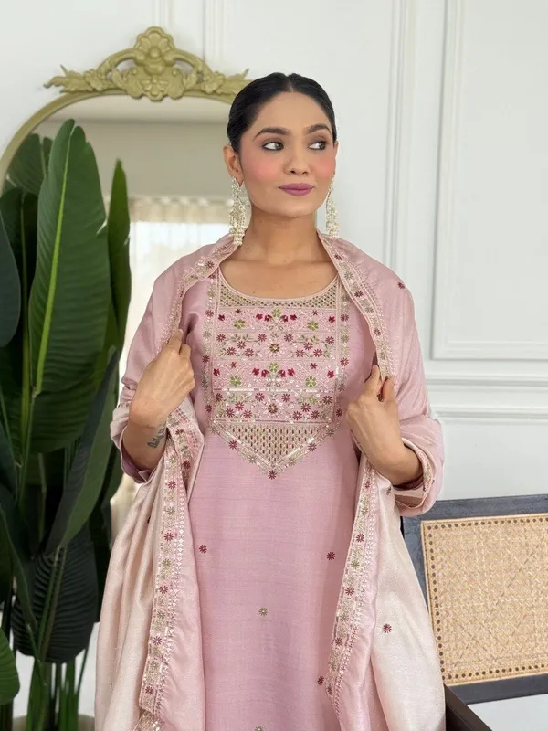 Onion_Pink_Pv_Chanderi_Dress_For_Women