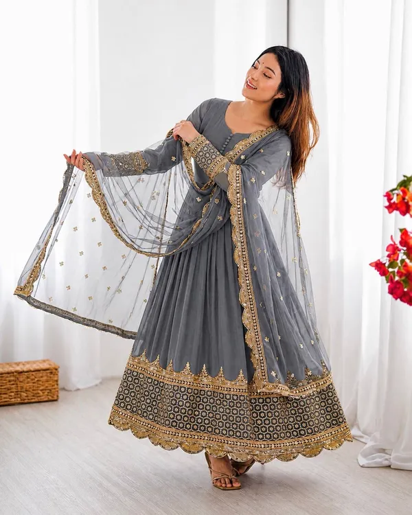 Grey_Embroidered_Anarkali_Suit_Set_With_Dupatta