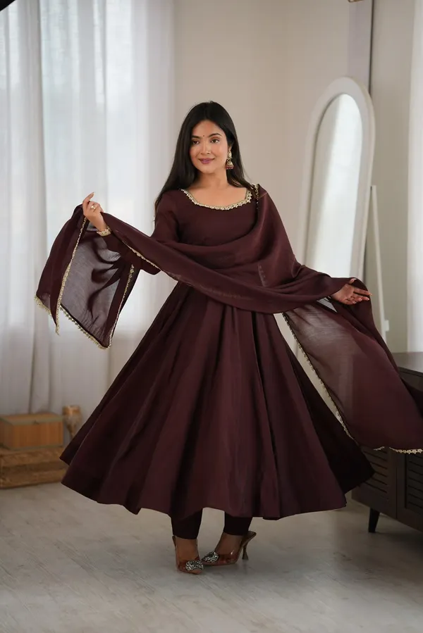 Anarkali_suit_dark_brown