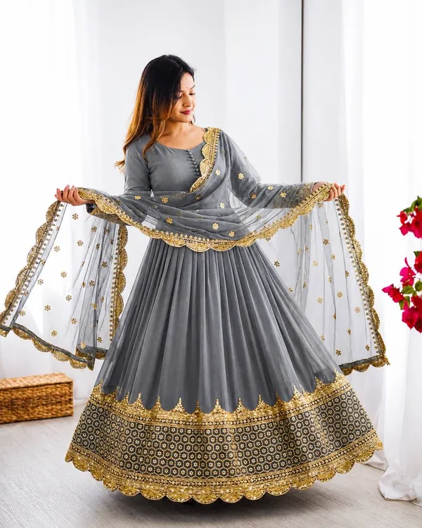 Grey_Embroidered_Anarkali_Suit_Set_With_Dupatta