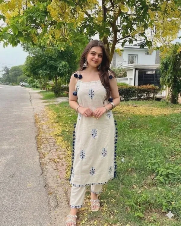White_Pure_Cotton_Suit_Set_For_Women