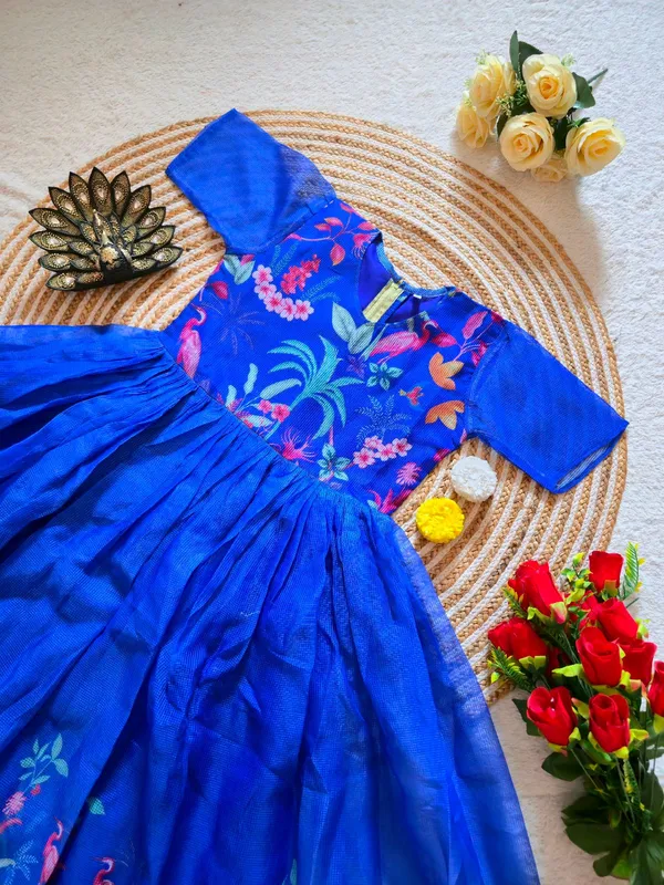 Blue_Micro_Cotton_Dress_For_Women