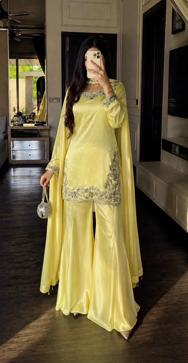 Yellow_Silk_Embellished_Sharara_Suit_Set_With_Dupatta