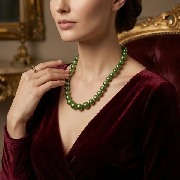 Henna_Green_Glass_Pearl_Semi_Precious_Necklace_For_Women