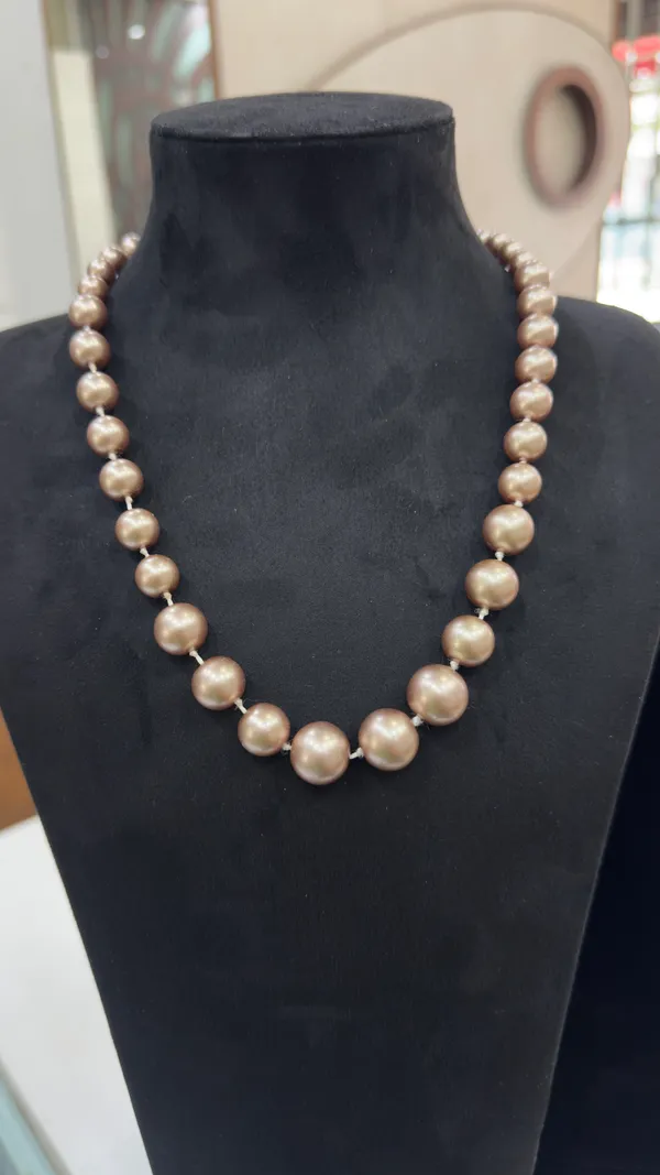Brown_Matte_Glass_Pearl_Layered_Necklace_For_Women