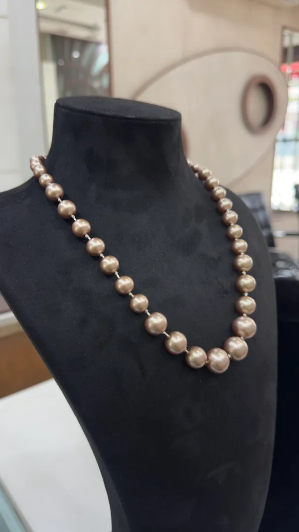 Brown_Matte_Glass_Pearl_Layered_Necklace_For_Women