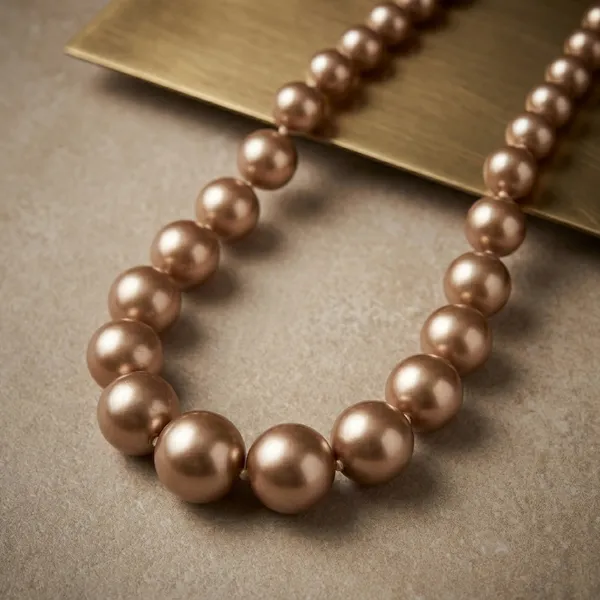 Brown_Matte_Glass_Pearl_Layered_Necklace_For_Women