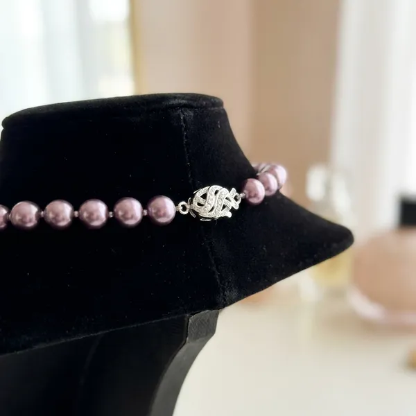 Metallic_Purple_Glass_Pearl_Semi_Precious_Necklace_For_Women