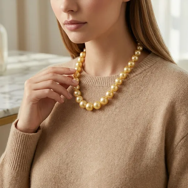 Yellow_Glass_Pearl_Beaded_Necklace_For_Women