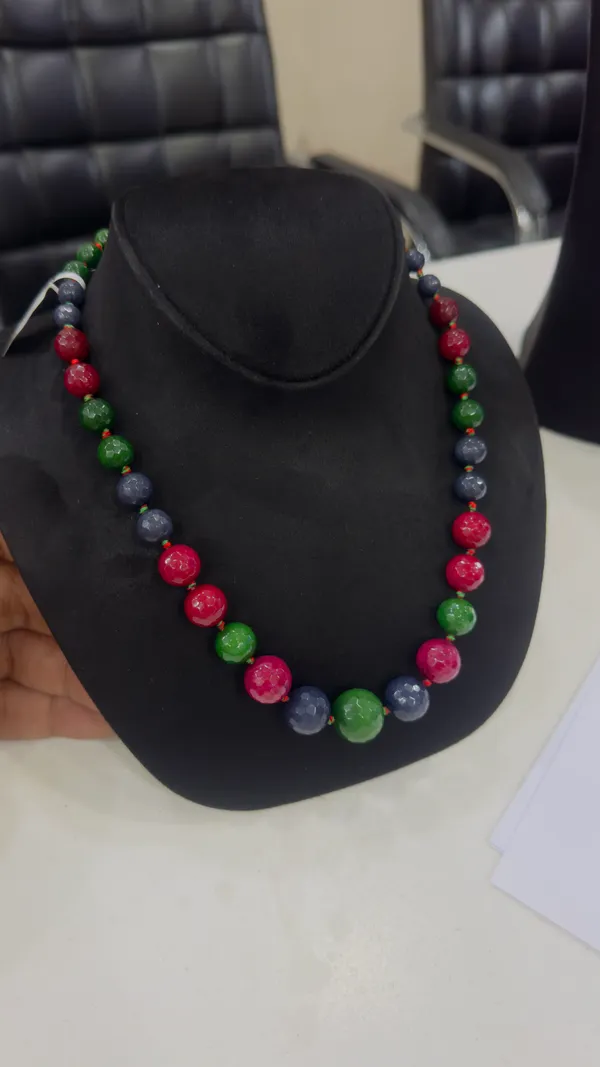 Emerald_Ruby_And_Grey_Onyx_Necklace_For_Women