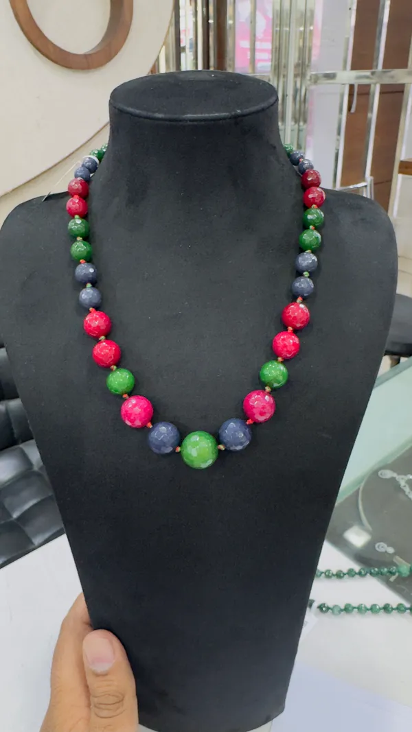 Emerald_Ruby_And_Grey_Onyx_Necklace_For_Women