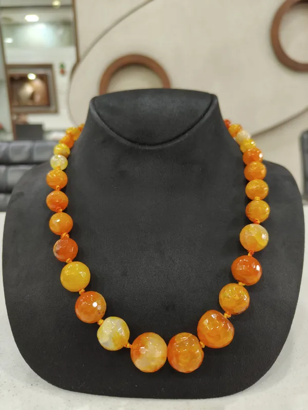 Orange_Onyx_Necklace_For_Women