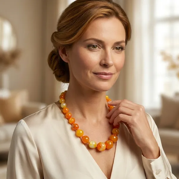 Orange_Onyx_Necklace_For_Women