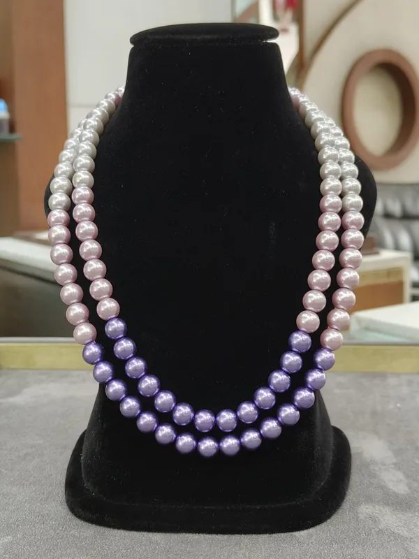 Purple_Ombre_Layer_Semi_Precious_Anti_Tarnish_Pearl_Necklace