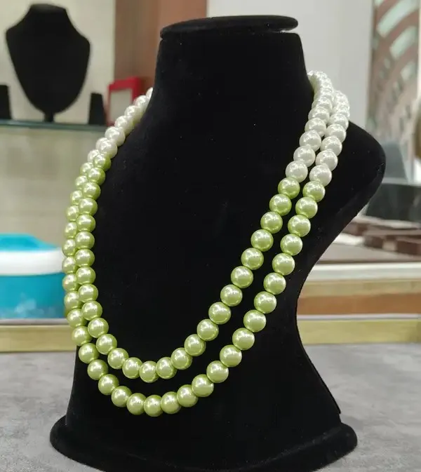 Green_White_Ombre_Layer_Semi_Precious_Anti_Tarnish_Pearl_Necklace