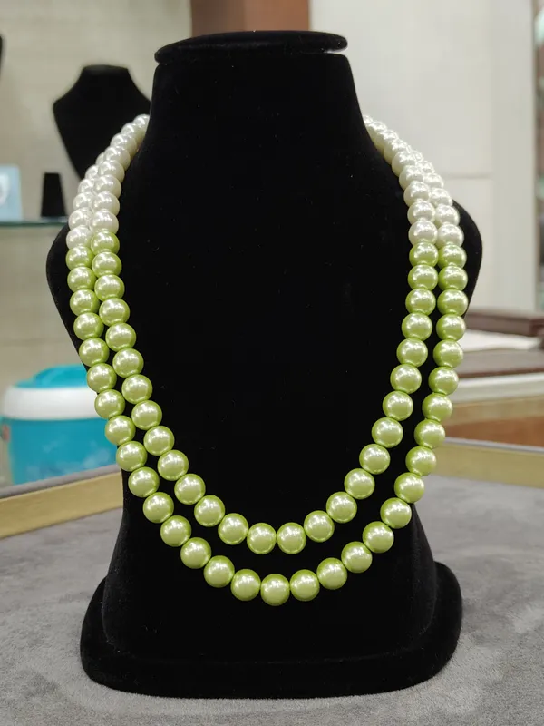 Green_White_Ombre_Layer_Semi_Precious_Anti_Tarnish_Pearl_Necklace