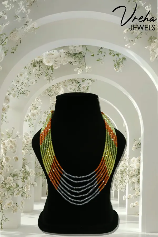 Multicolor_Cubic_Zirconia_Multi_Layer_Necklace_For_Women