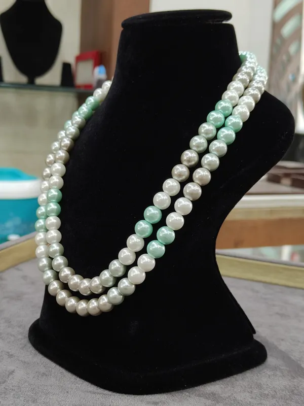 Sea_Green_Layer_Semi_Precious_Anti_Tarnish_Pearl_Necklace