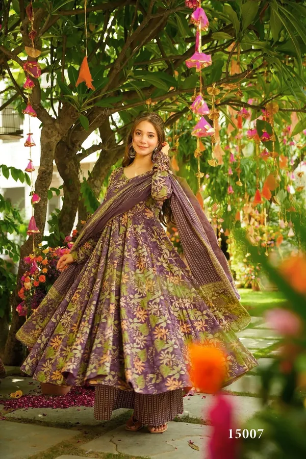 Purple_Floral_Printed_Anarkali_Suit_Set_For_Women