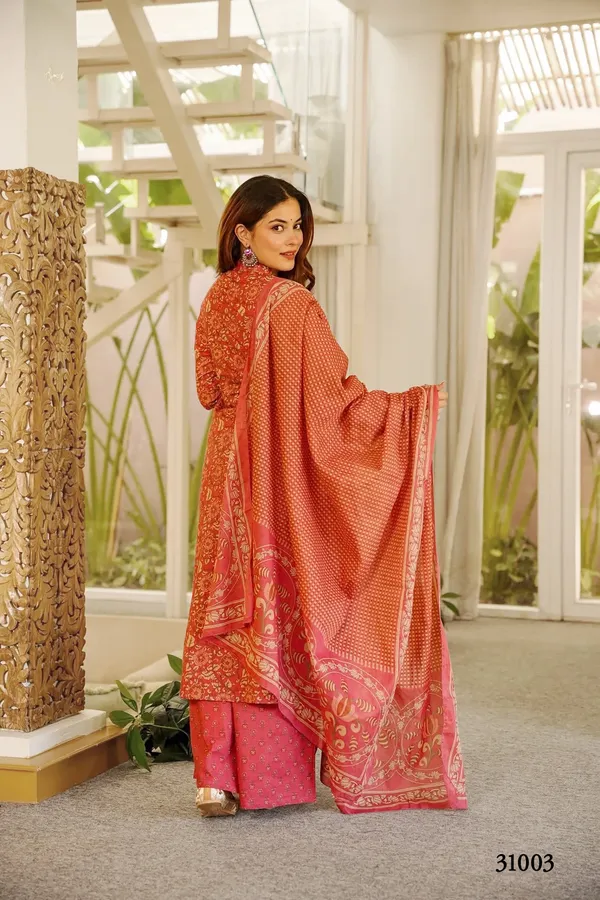 Coral_Pink_Printed_Kurta_Palazzo_Dupatta_Set_For_Women