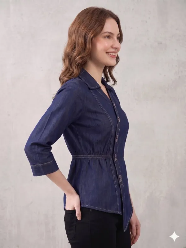 Dark_Blue_Denim_Cotton_Designer_Western_Top