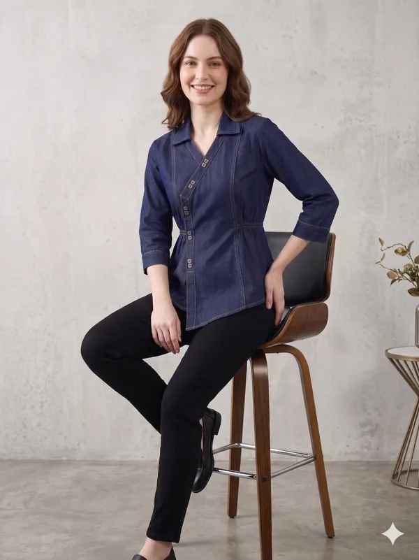 Dark_Blue_Denim_Cotton_Designer_Western_Top