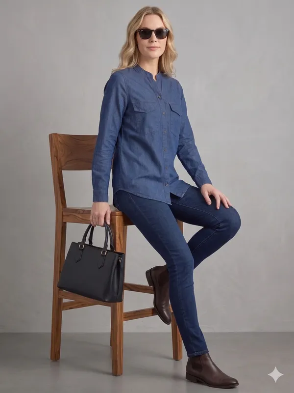 Dark_Blue_Denim_Cotton_Full_Sleeve_Casual_Shirt