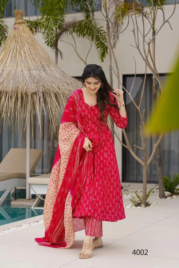 Red_Printed_Anarkali_Kurta_Set_For_Women