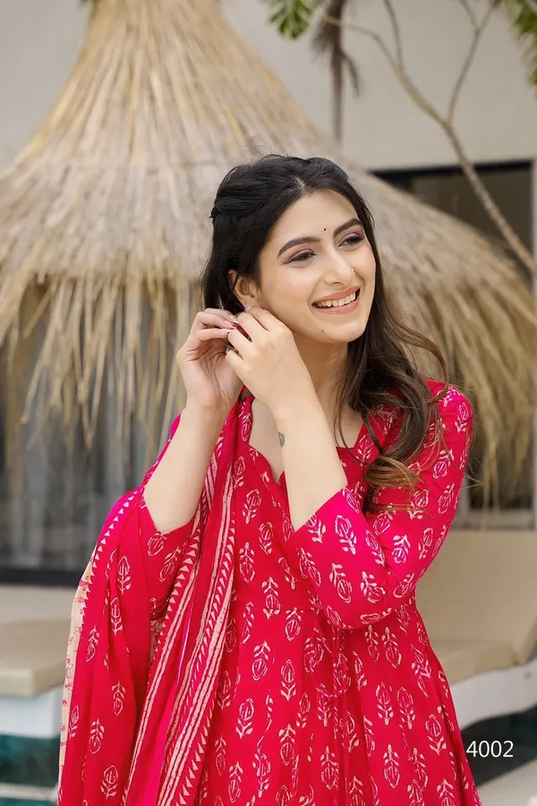 Red_Printed_Anarkali_Kurta_Set_For_Women