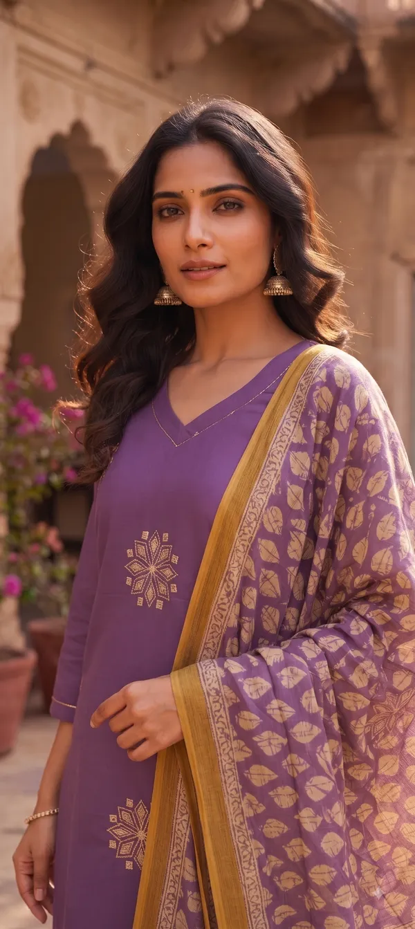 Purple_Dhabu_Cotton_Embroidery_Top_Bottom_With_Dupatta_set
