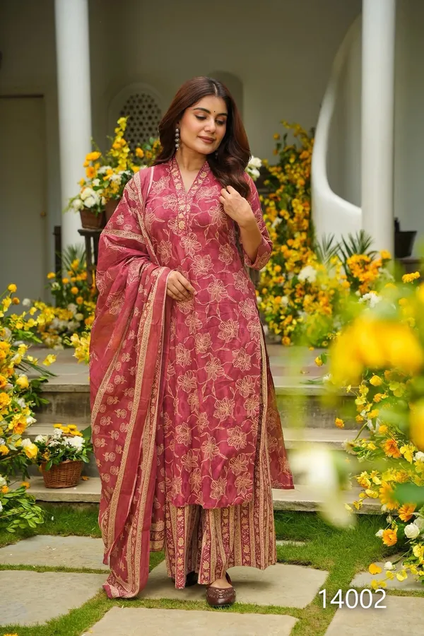 Pink_Floral_Printed_Kurta_Palazzo_Dupatta_Set_For_Women